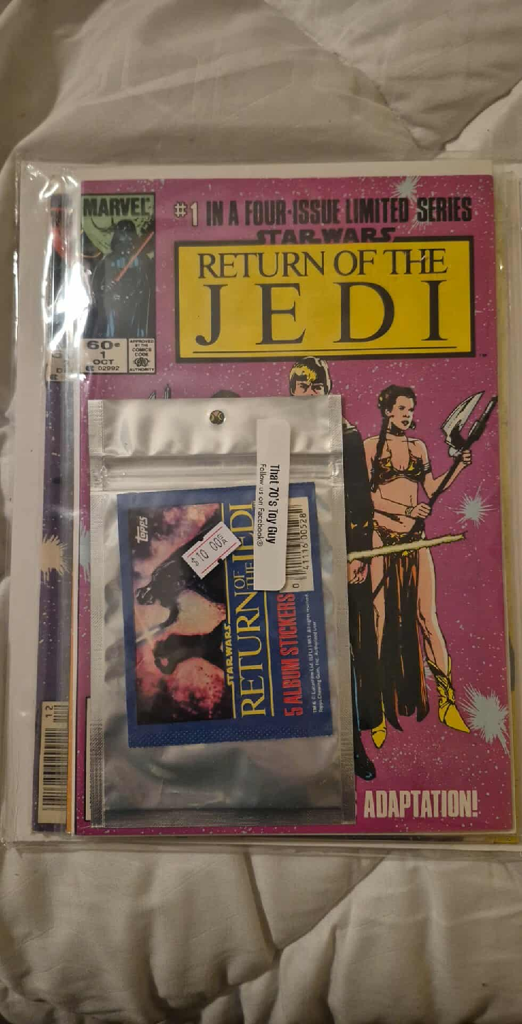 Star Wars Return of the Jedi #1-4  Comic Book & Stickers