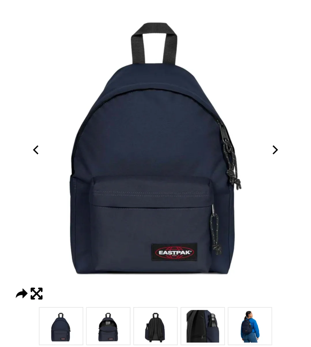eastpak backpack charcoal like new unused thumbnail