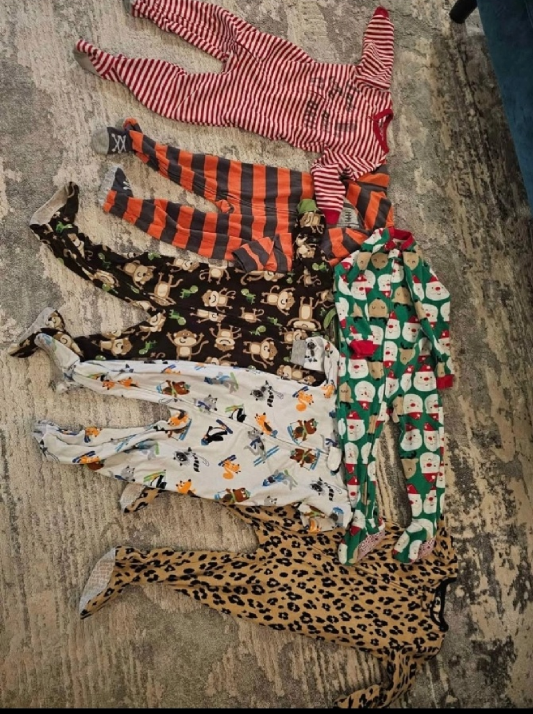Assorted Footed Pajamas 2T