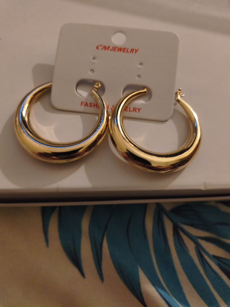 CM Jewelry Gold Hoop Earrings - photo 2