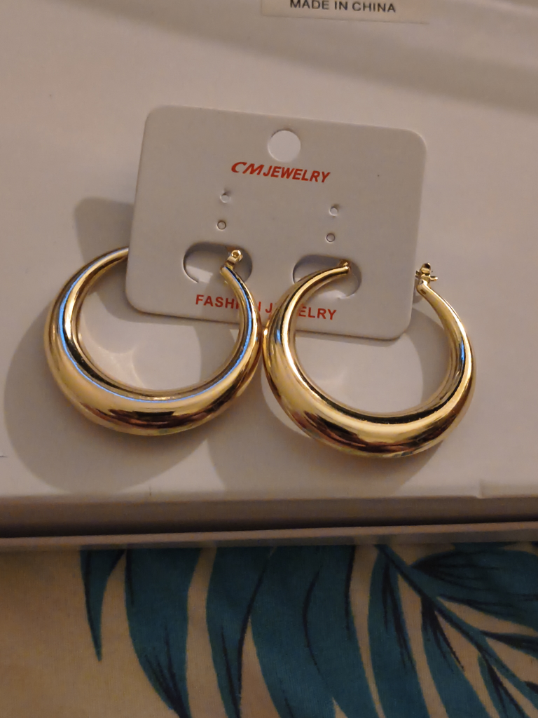 CM Jewelry Gold Hoop Earrings - photo 3