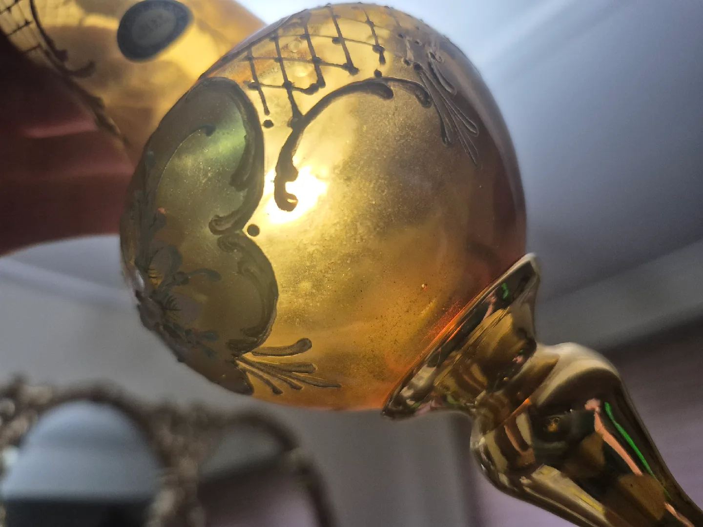 Murano Glass 24 KT Gold Paint Vase image indicator(7)