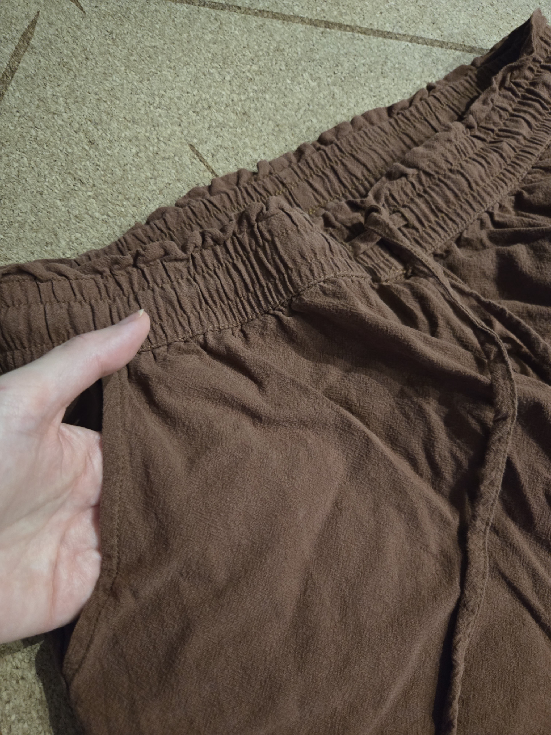 LNX Brown Linen Blend Pants - photo 3