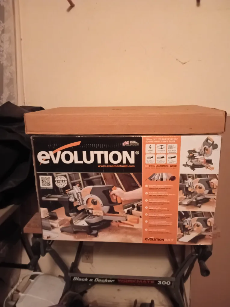 Evolution 255mm Multi-Purpose Mitre Saw w/ Blade Never Opened image indicator(2)