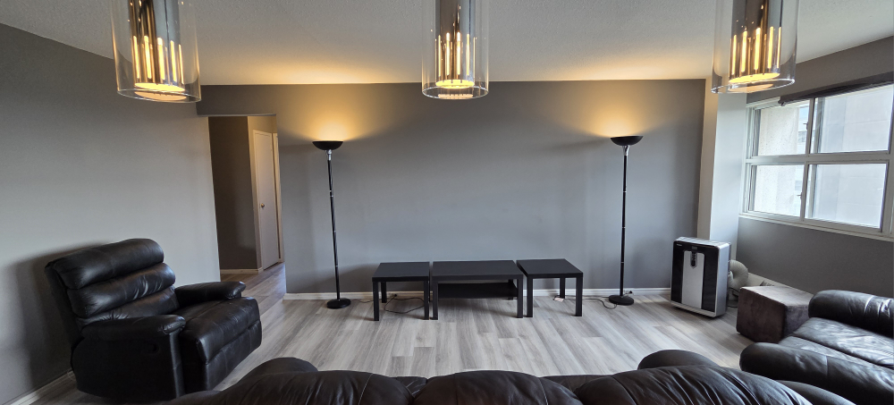 Two Black Torchiere Floor Lamps - photo 2