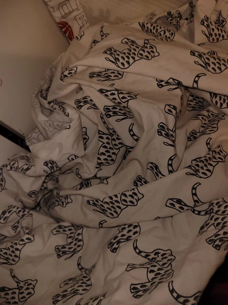 Toddler Bed Frame & mattress & sheets image indicator(4)