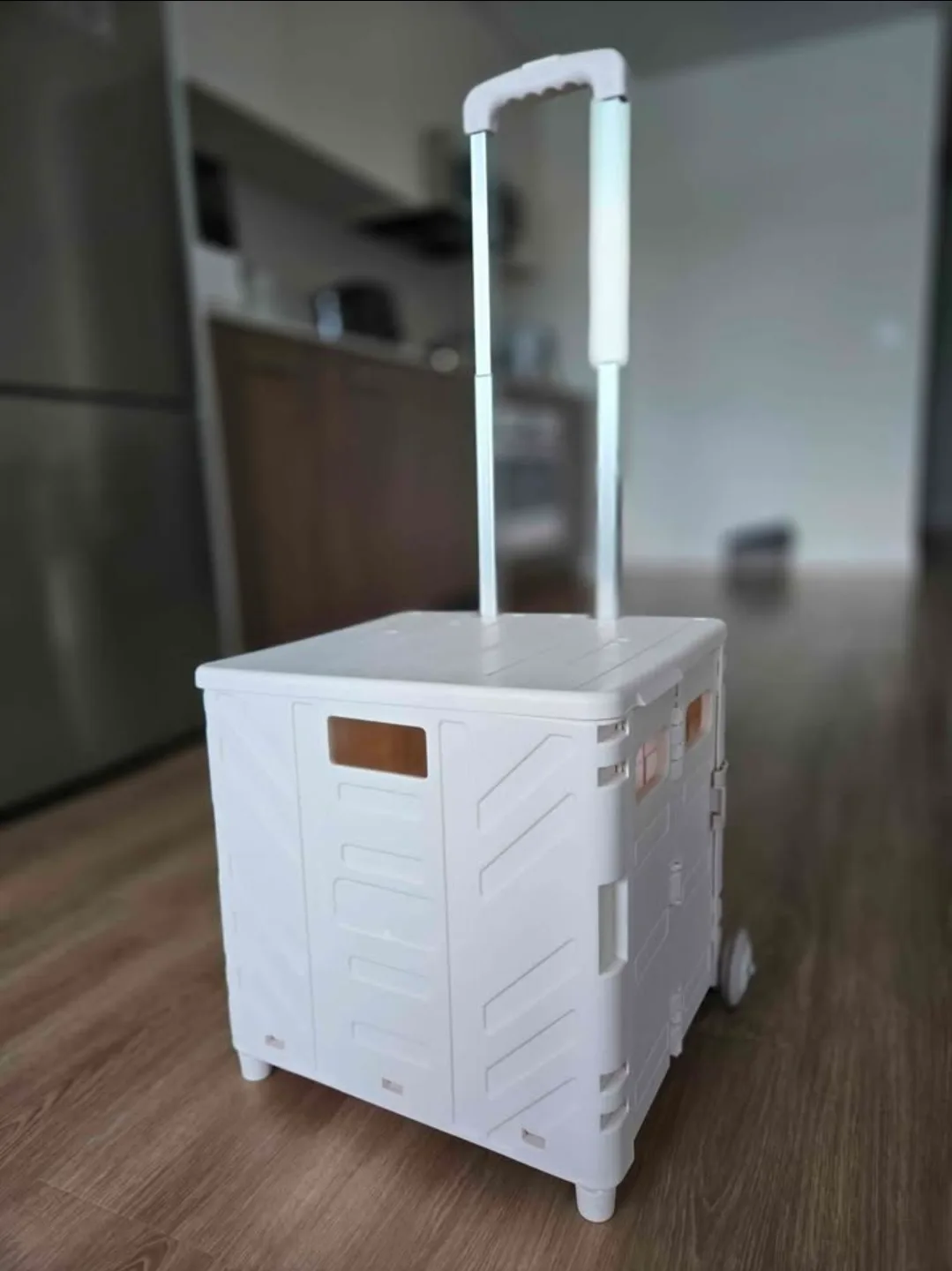 Foldable Cart, Rolling Box Trolley, Telescopic Handle Shopping thumbnail