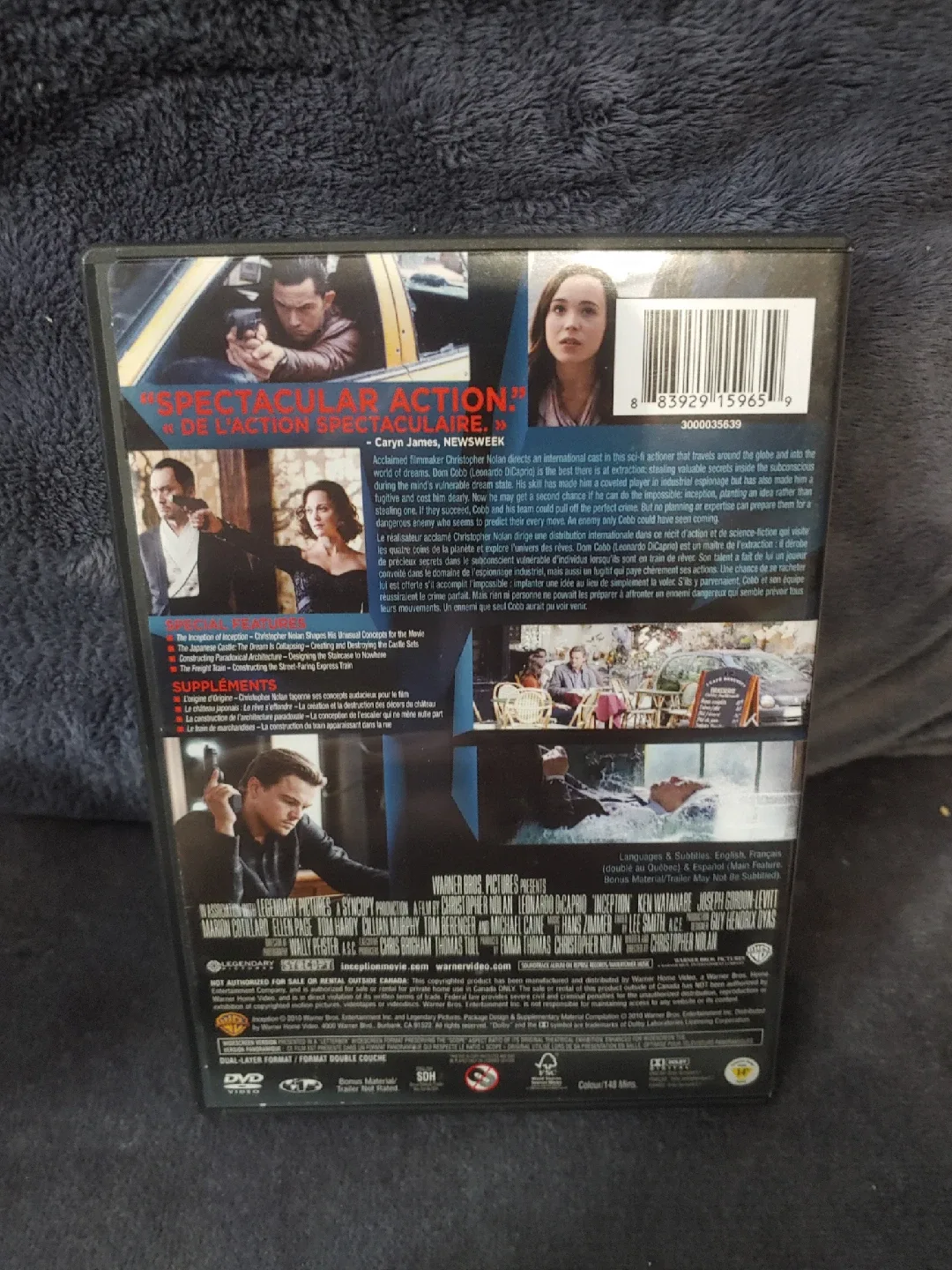 Inception DVD - Christopher Nolan Film image indicator(2)