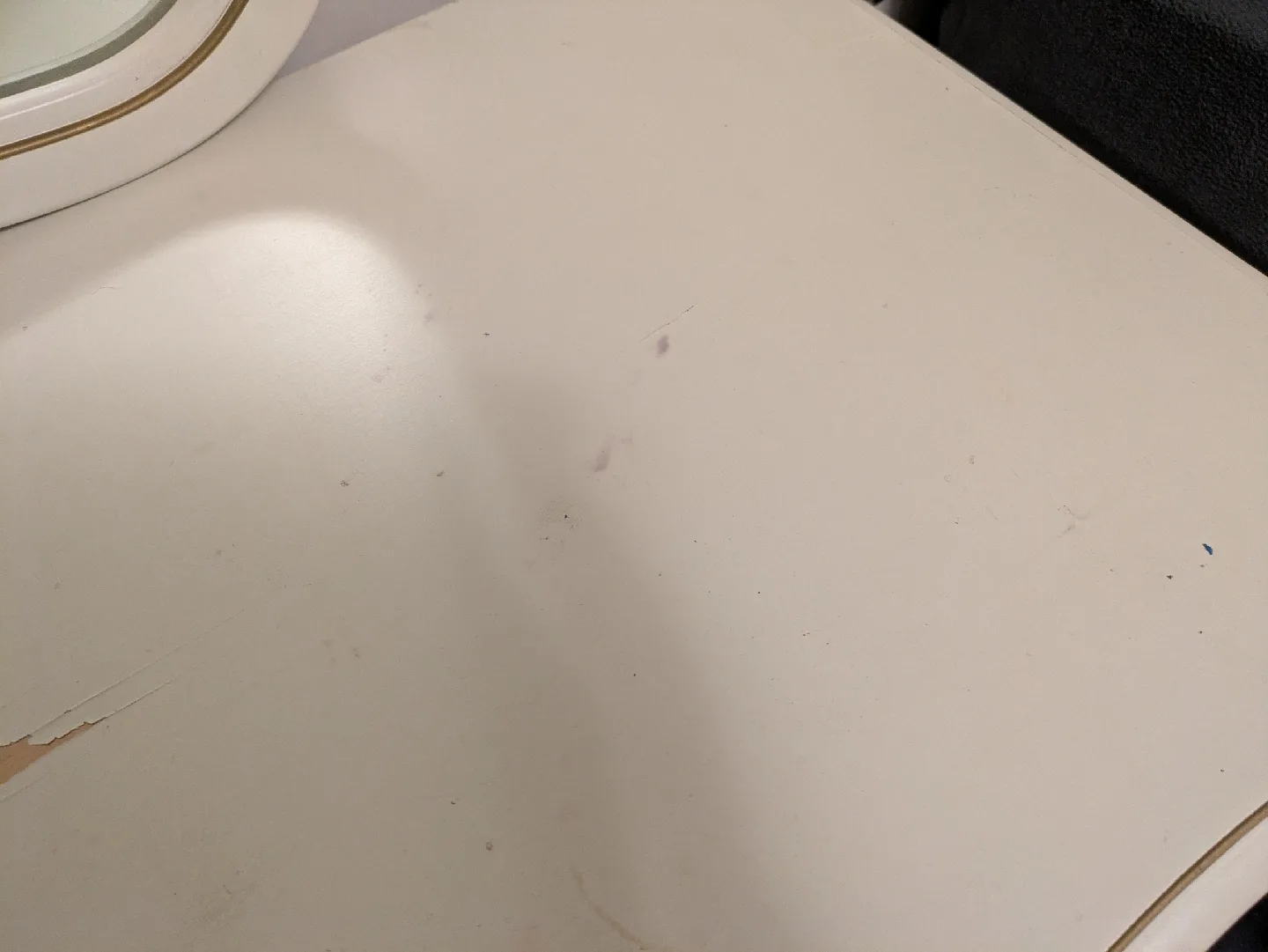 White Dresser with Mirror