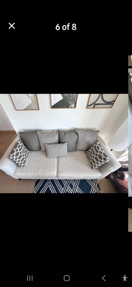 Comfortable Gray Sofa