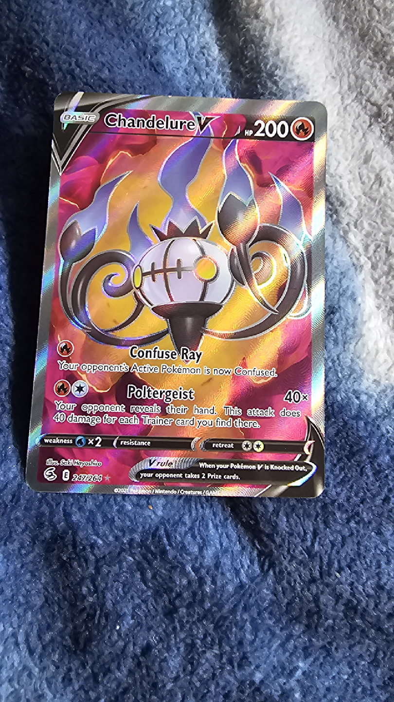Chandelure V Pokémon Card