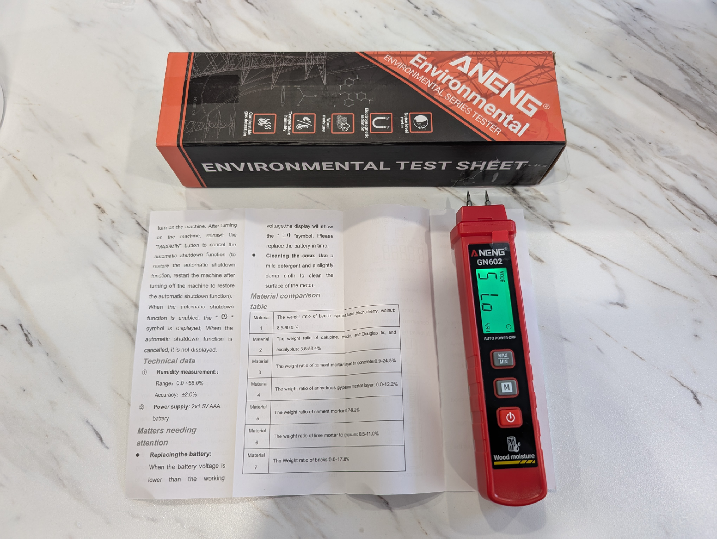 Wood Moisture Meter - Brand New!