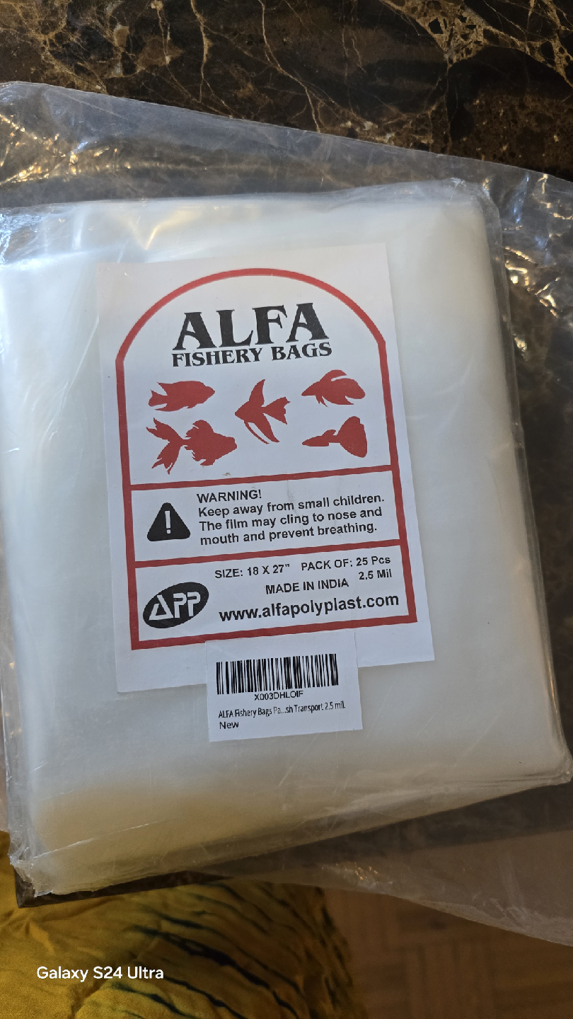 New ALFA Fishery Bags 18 x 27" - 25 Pack