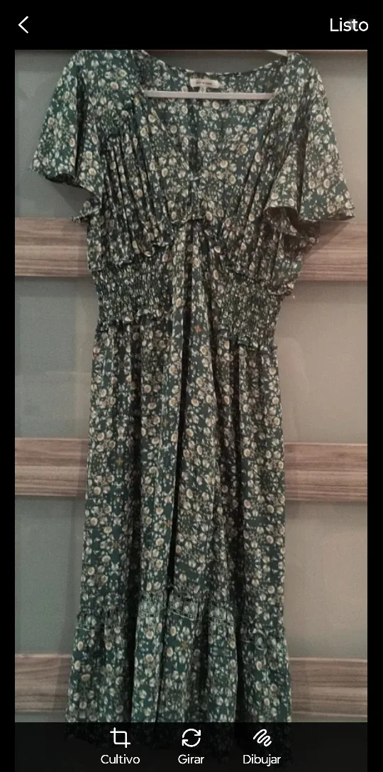 Max Studio Green Floral Dress - Size XL image indicator(9)