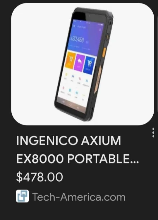 Axium EX8000 Mobile Payment Terminal image indicator(8)