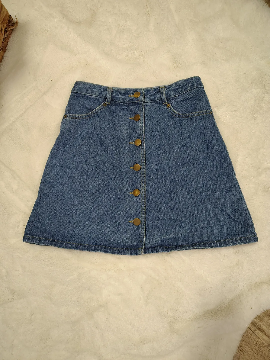 Denim Mini Skirt