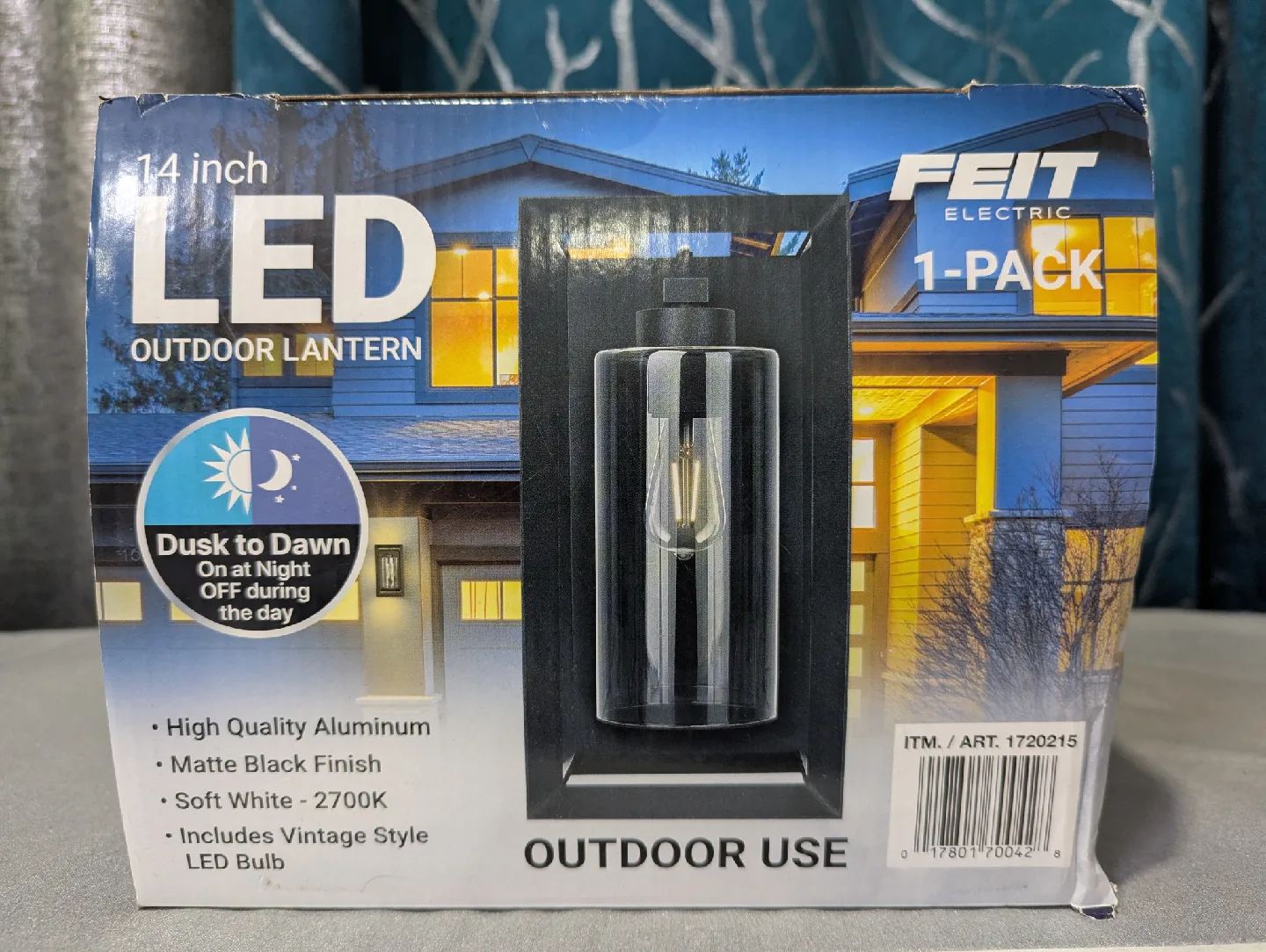 Feit Electric 14" LED Outdoor Lantern ( New Open Box) image indicator(3)