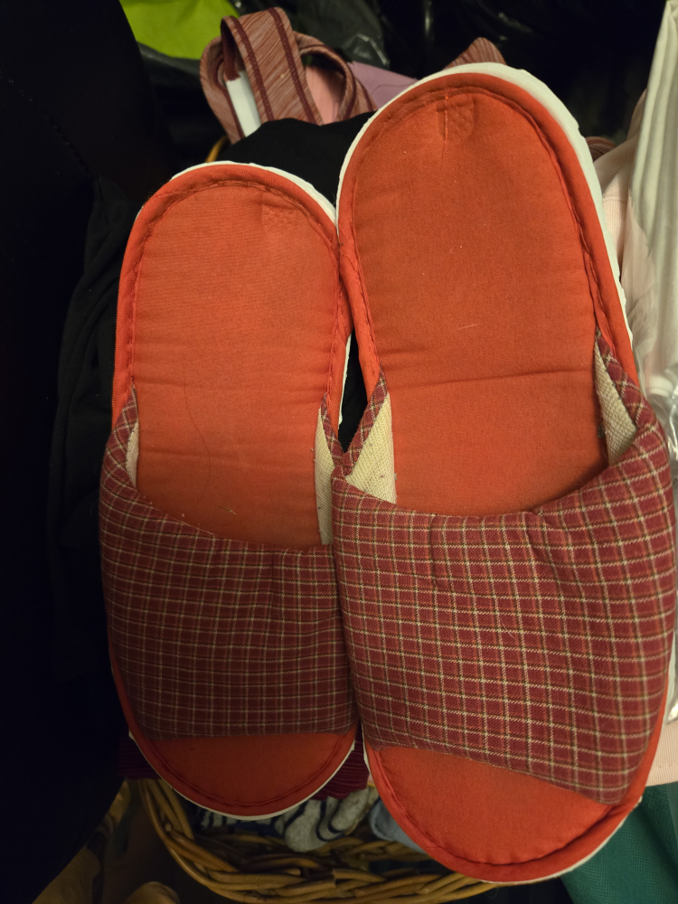 Red Plaid Slippers