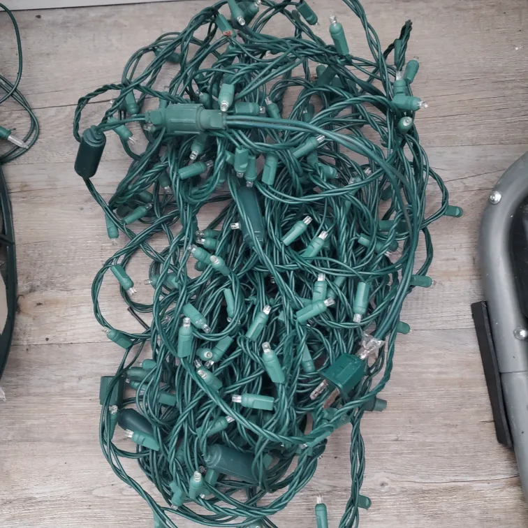 Christmas String Lights, Green Wire image indicator(2)