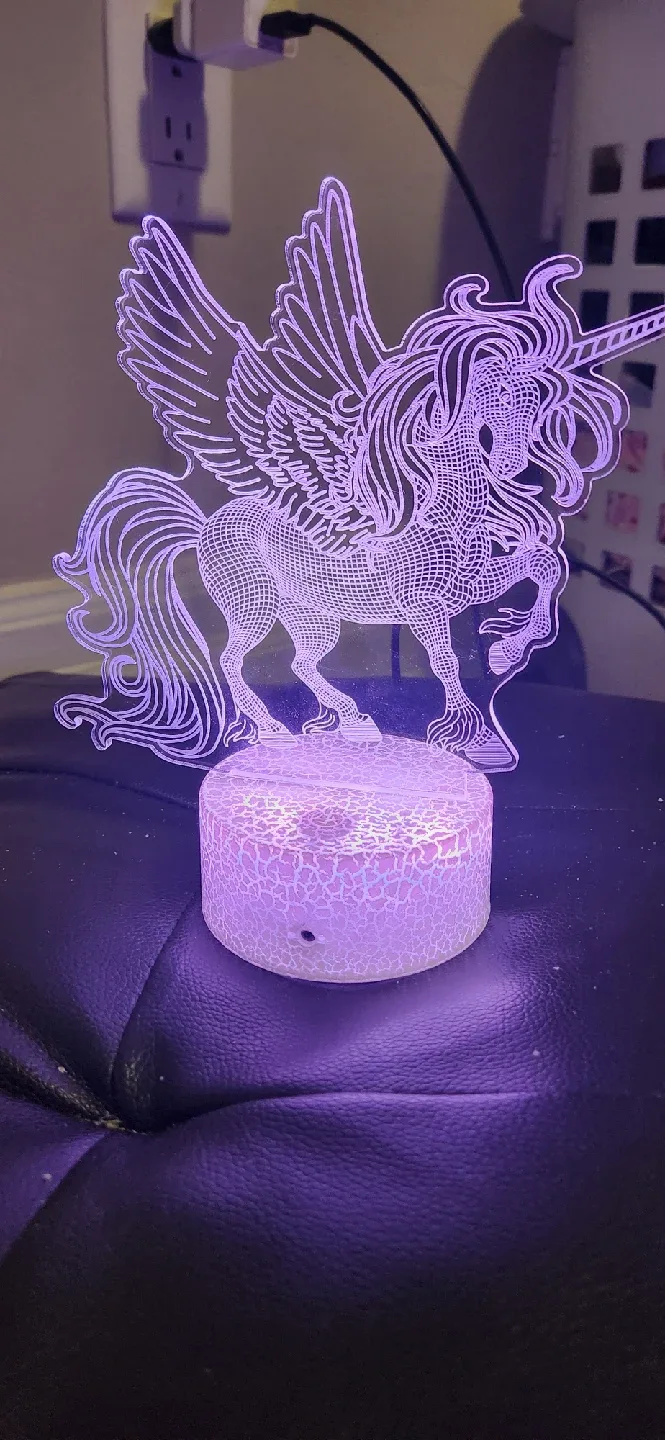 Portable Unicorn 3D night light thumbnail