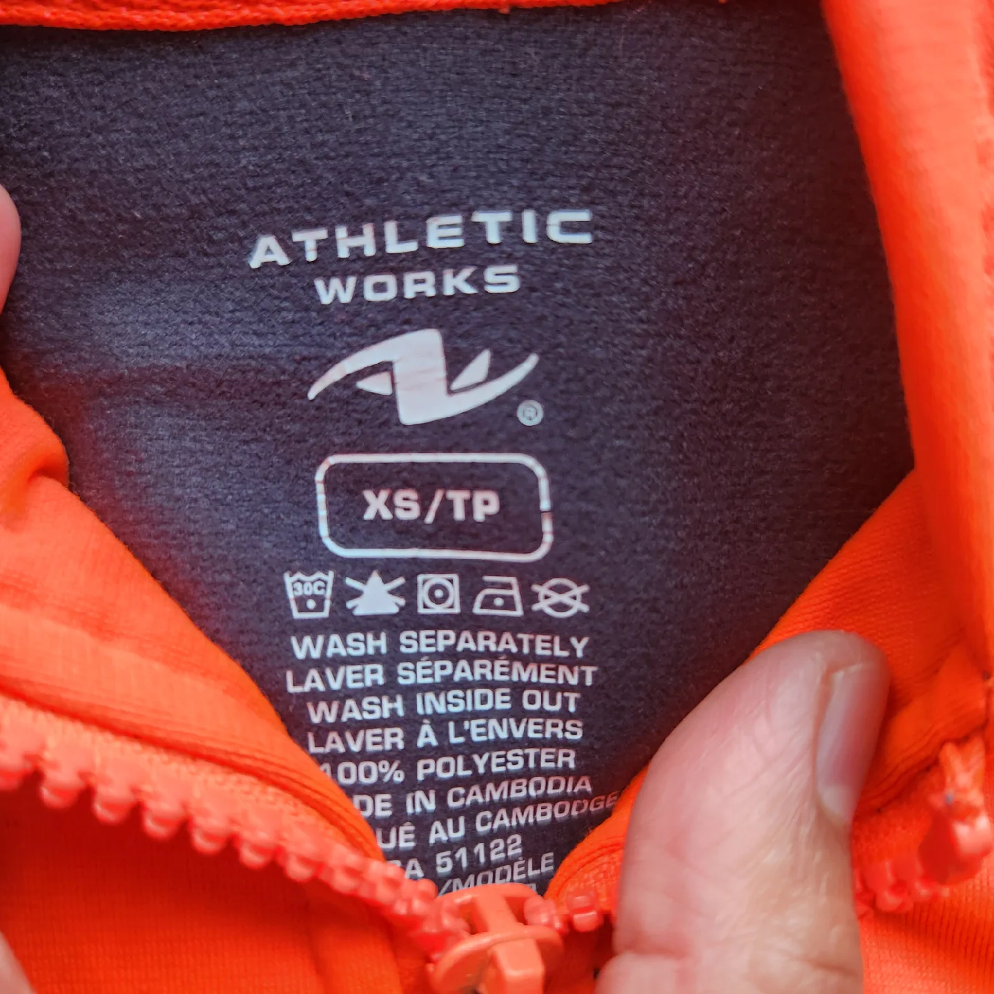 Athletic Works XS/TP Hoodie - Orange & Grey image indicator(2)