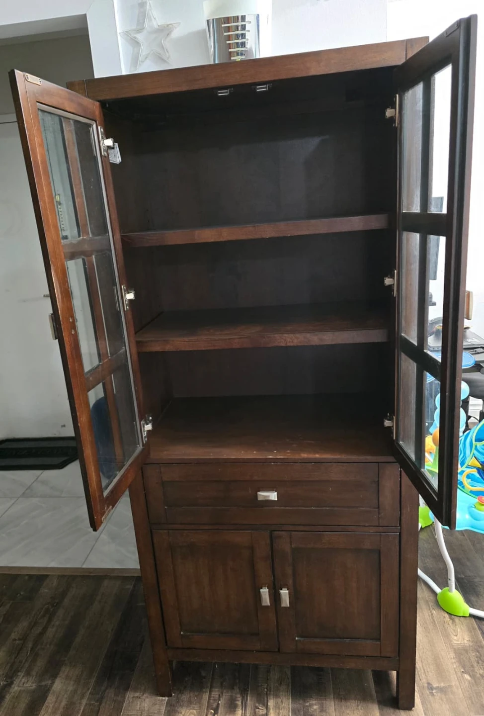 Dark Wood Display Cabinet - photo 4