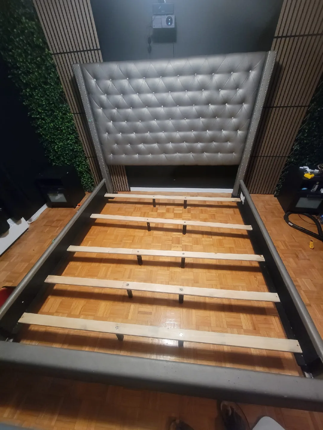 Upholstered King Size Bed Frame image indicator(10)