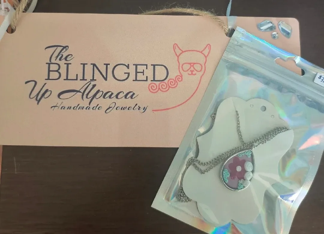 The Blinged Up Alpaca Handmade Necklace