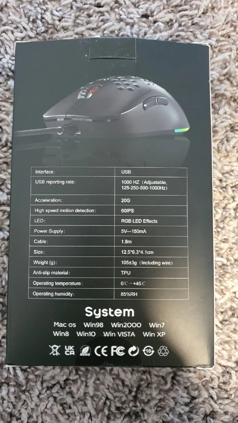 TAKB Electronic Competition Mouse - Gaming Mouse image indicator(2)