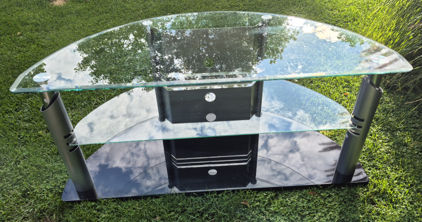 Glass TV Stand - photo 2
