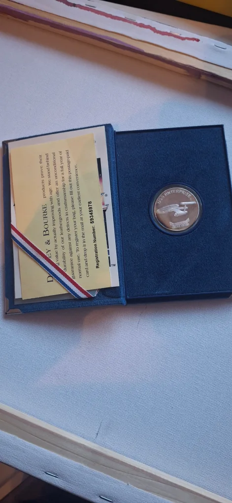 Star Trek 25th Anniversary USS Enterprise Limited Edition Coin image indicator(3)