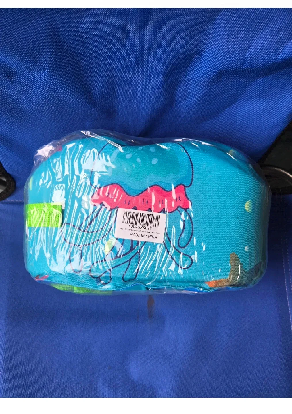 New Chriffer Kids Swim Vest Life Jacket – Green Jelly Fish image indicator(3)