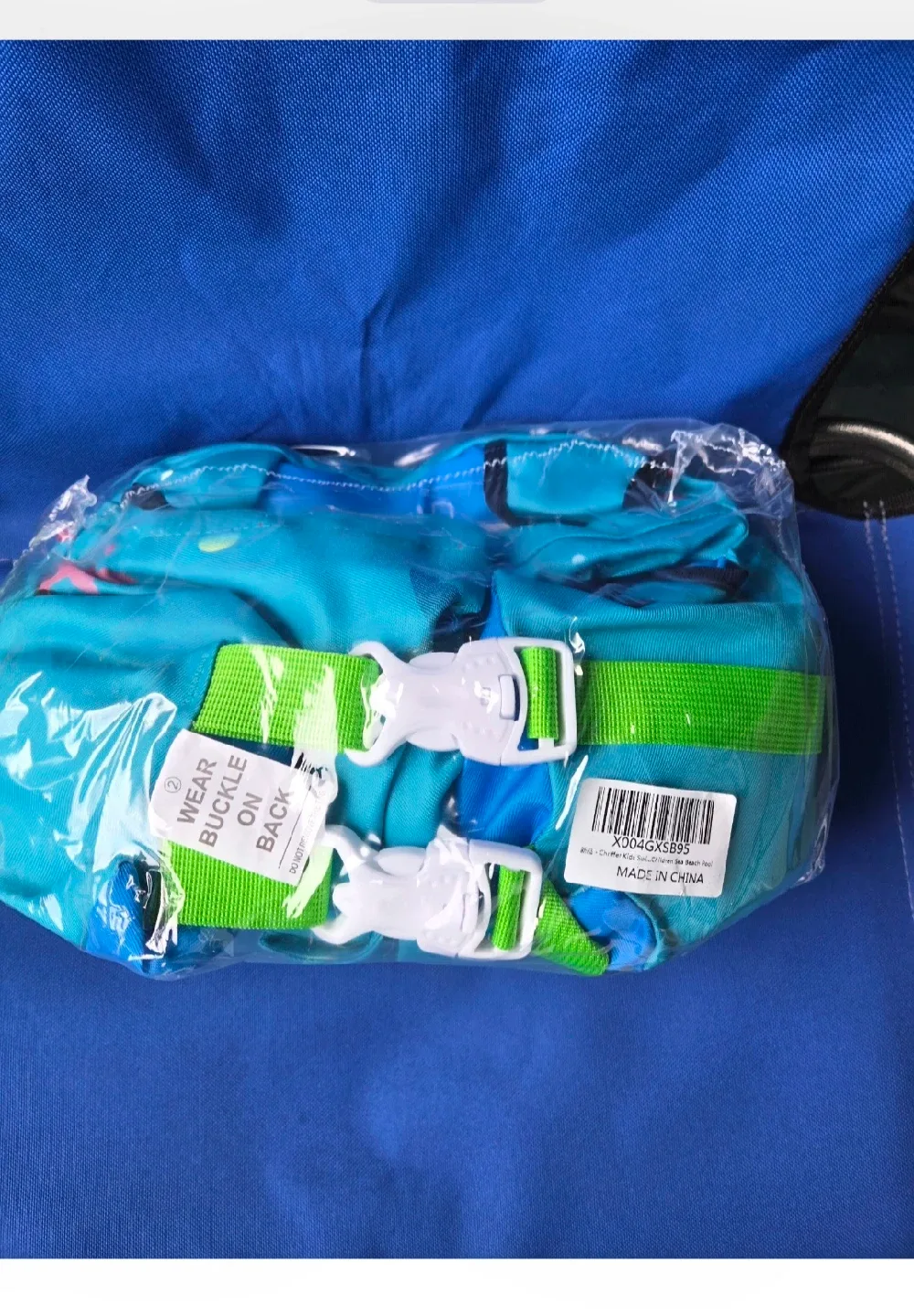 New Chriffer Kids Swim Vest Life Jacket – Green Jelly Fish image indicator(4)