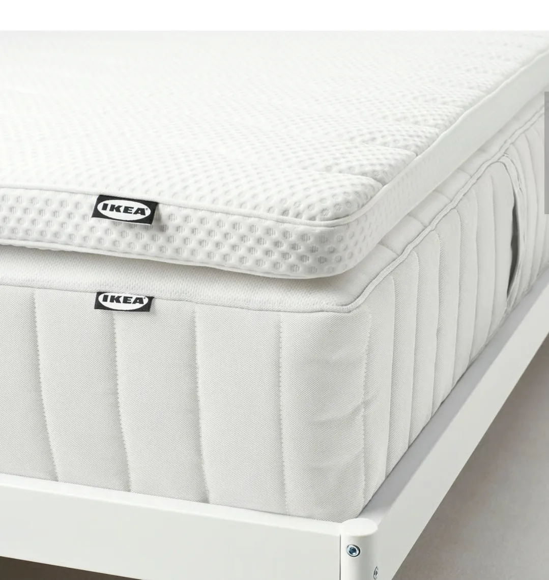 NEW - IKEA Mattress Topper + Protector - Full/Double