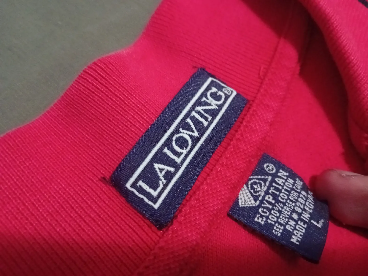 La Loving Red Polo Shirts - Size L image indicator(4)