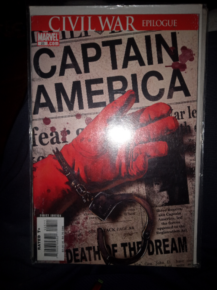 Captain America Comic Book - Civil War Epilogue
