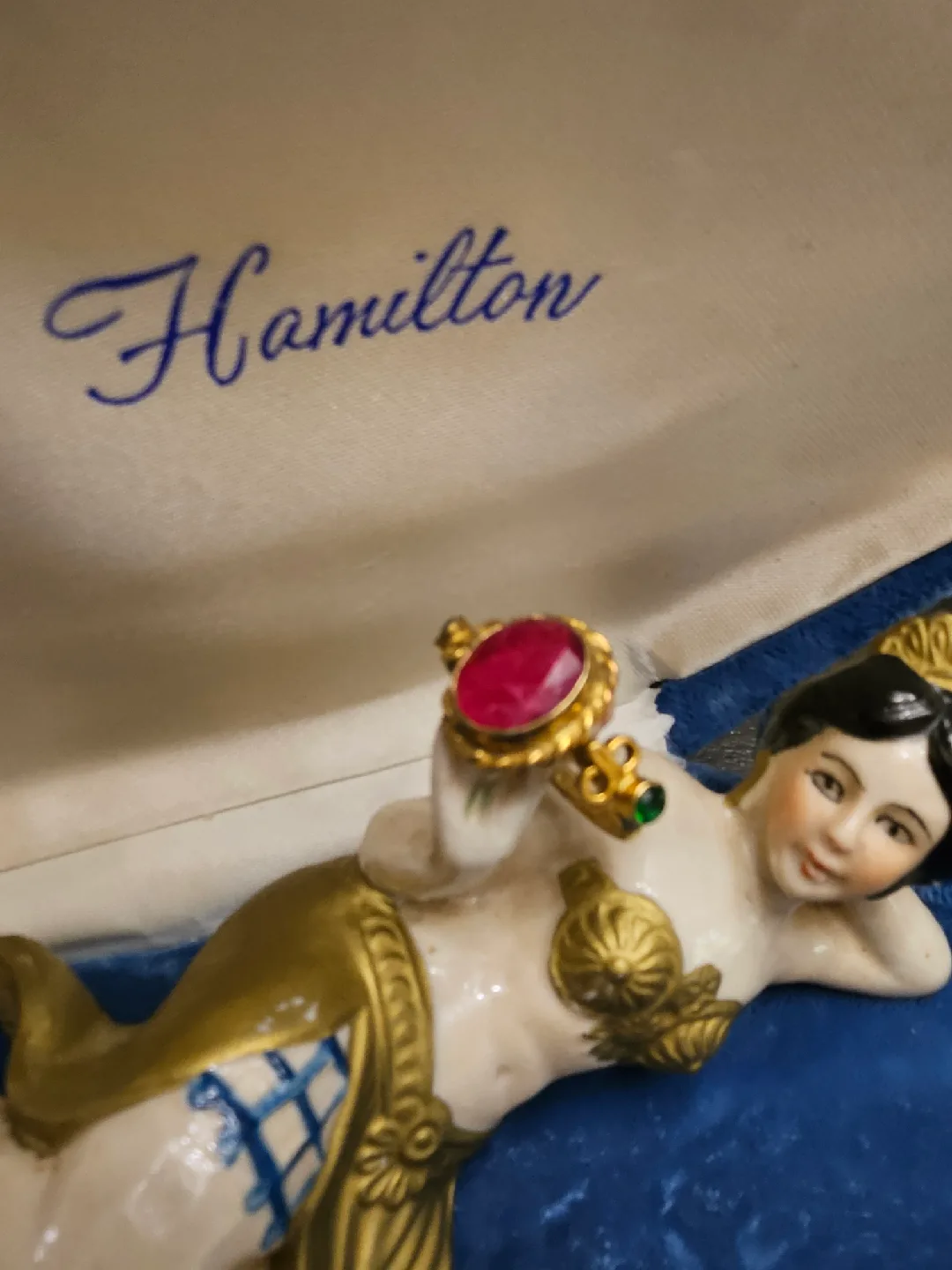 Vintage Gold filled Ring with Ruby image indicator(3)