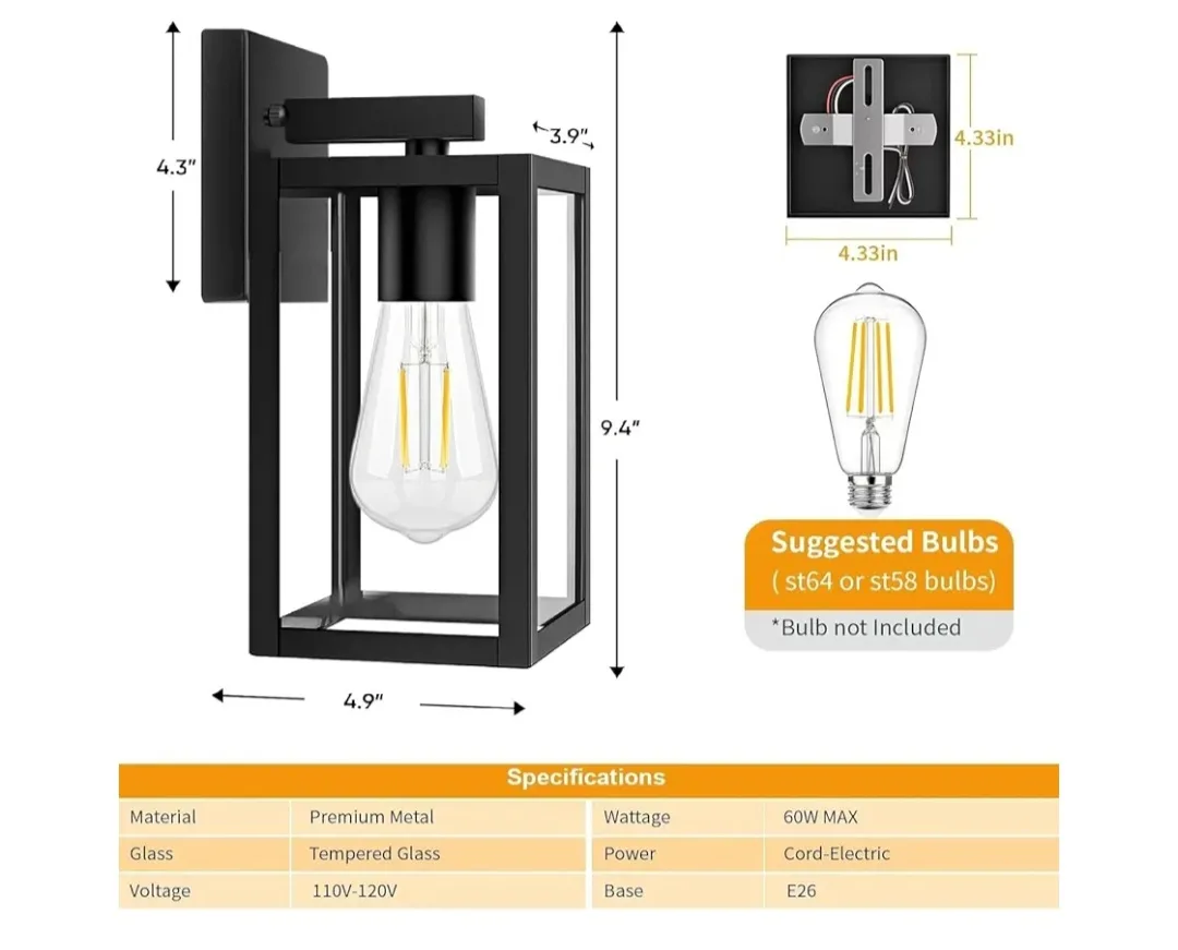JESENBIL 4 Pack Outdoor Light(NEW) image indicator(2)