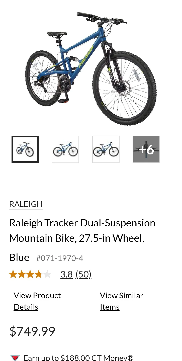 Raleigh Tracker Dual-Suspension Mountain Bike image indicator(2)