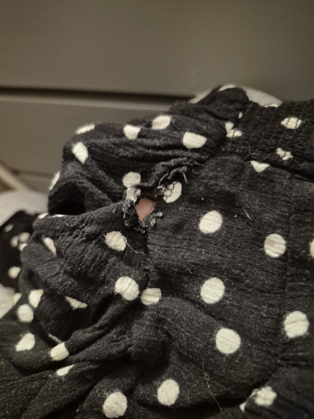 Justice Black & White Polka Dot Dress - Size 8 - photo 3