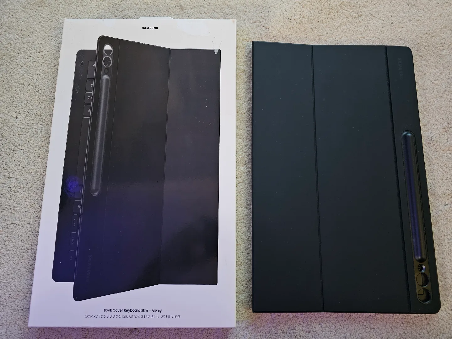 Samsung Slim Keyboard Case for Tab S10 Ultra/S9 Ultra-Black