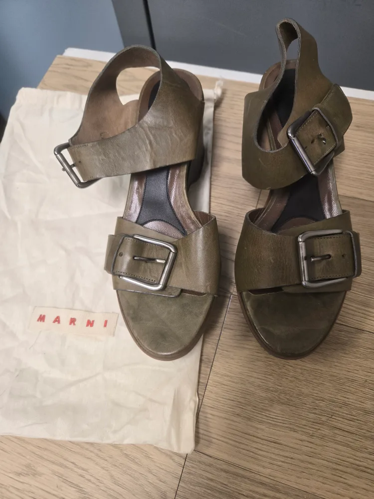 Marni Platform Buckle Sandals - Size 39