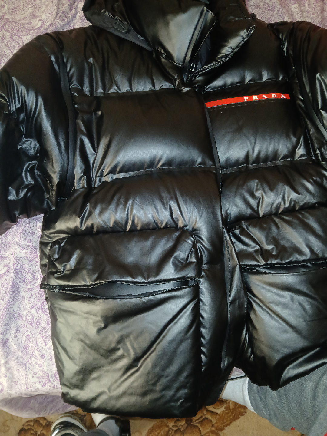 Prada Black Puffer Jacket