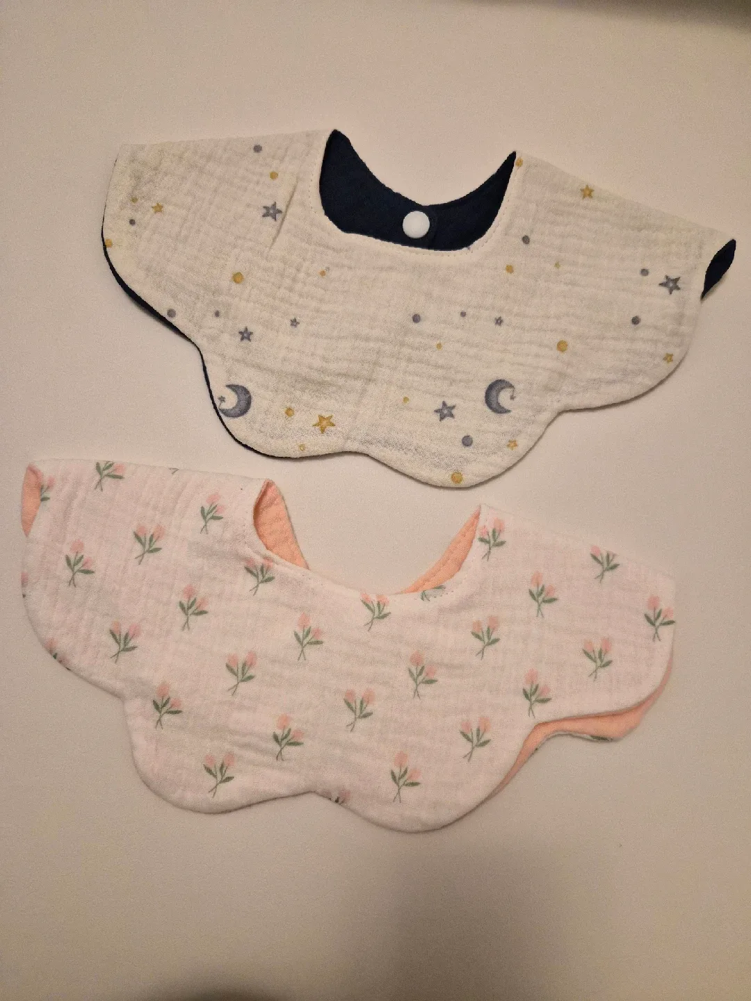 Hand made Baby Bibs - Set of 2 (brand new) image indicator(3)