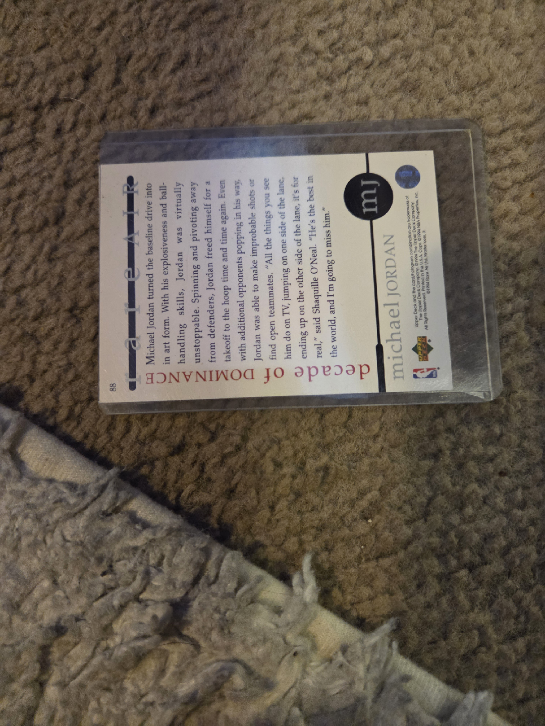 Michael Jordan Decade of Dominance Trading Card - photo 2