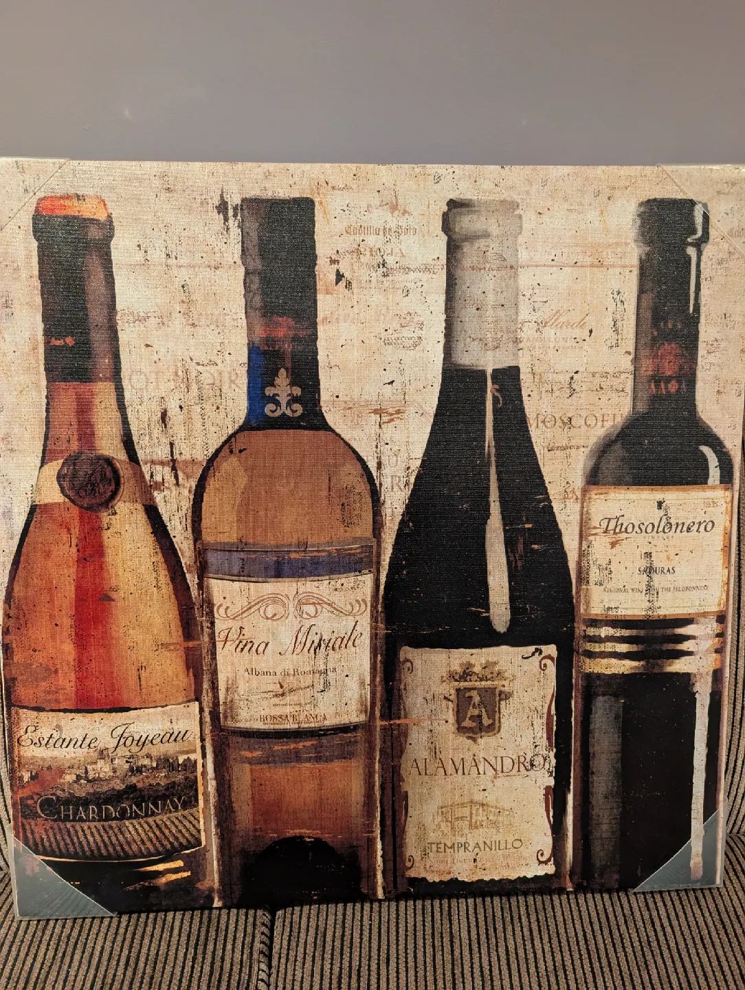 Wine Bottles Canvas Wall Art 24x24 image indicator(4)