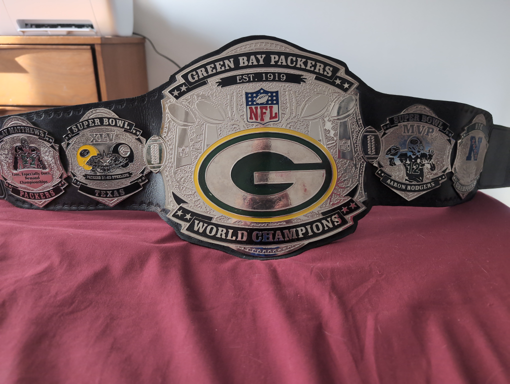 Green Bay Packers World Champions Belt