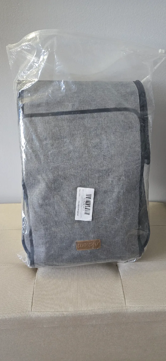 Akinerri Pet Carrier Backpack with Wheels - Grey image indicator(10)