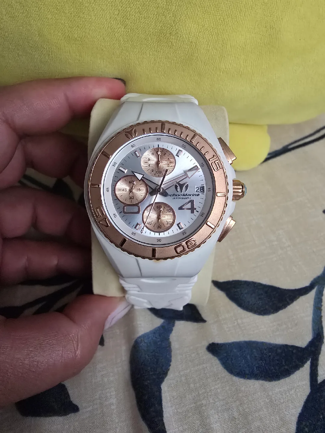 TechnoMarine White & Rose Gold Watch thumbnail