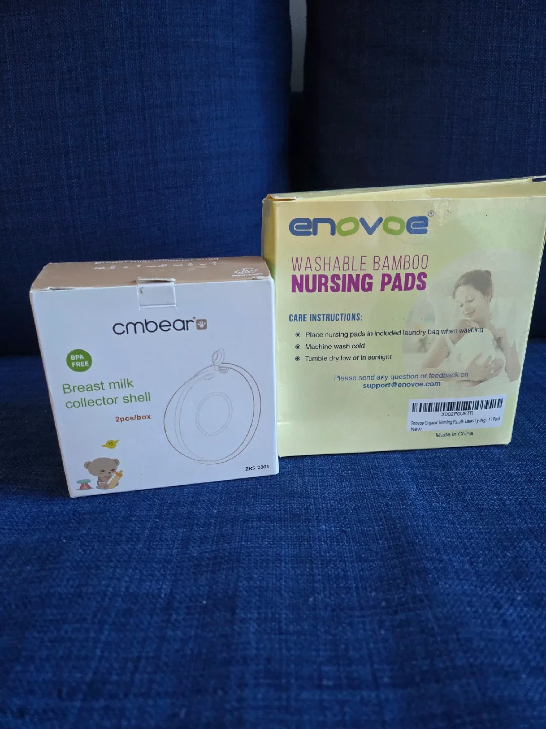 Breast Milk Collector Shell (2pcs/box) and washable nursing pad